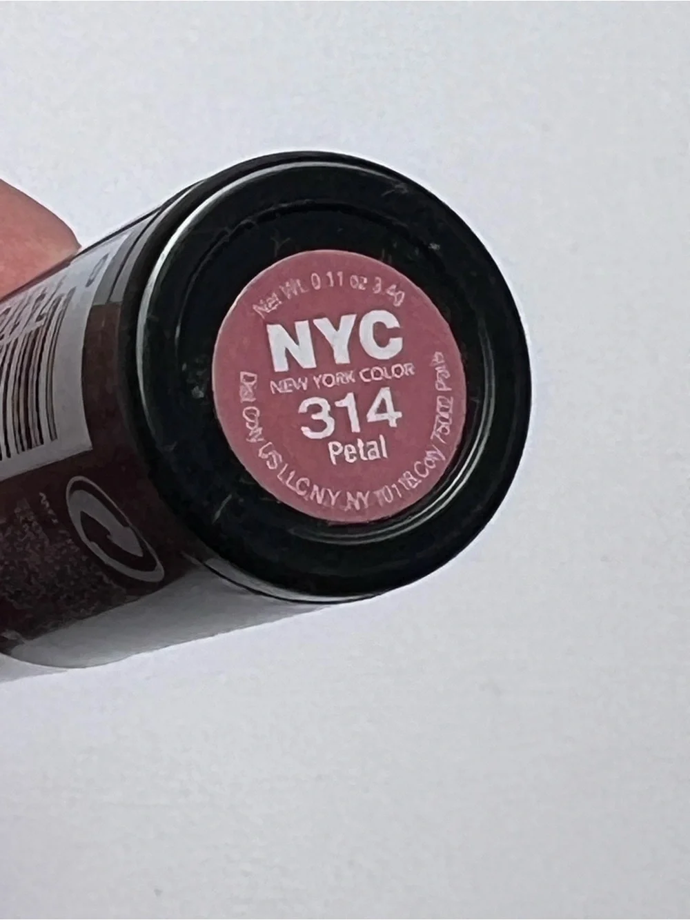 NYC New York Color Ultra Moist Lip Wear Lipstick Shade 314 Petal New Sealed